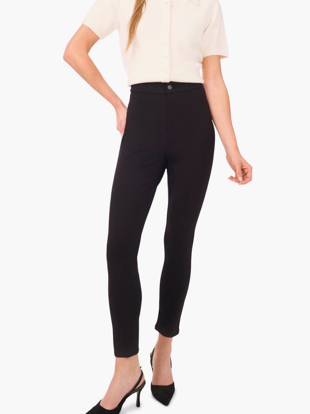 Ted Baker Fenlinda High Waist Ponte Black Pants
